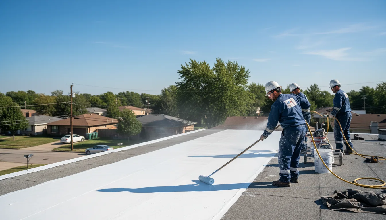 Commercial roof coating in Rogers, MN near me